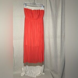 Body Central Strapless Maxi Dress Size Medium